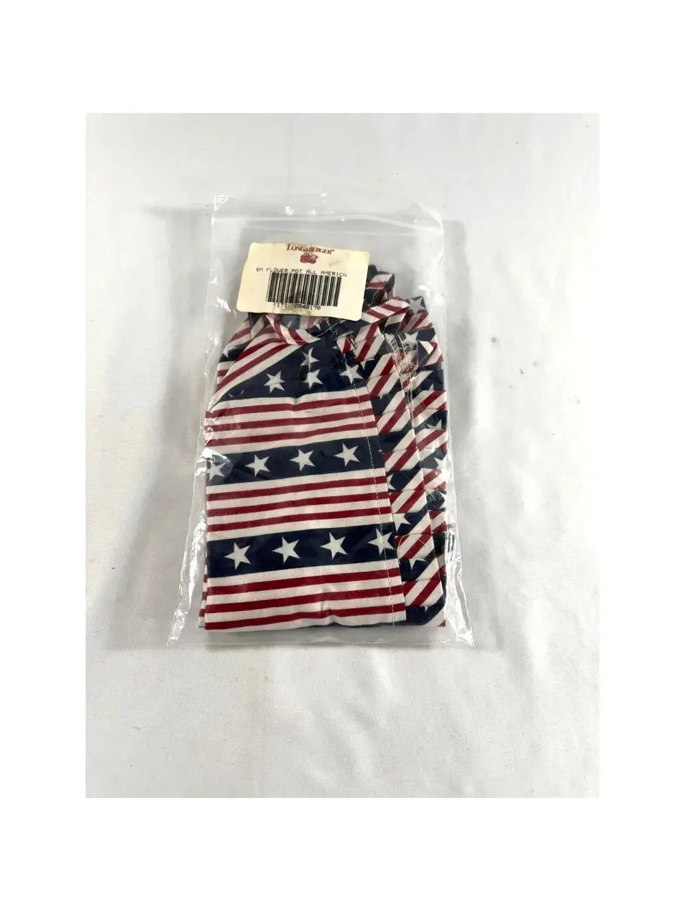 Longaberger Small Flower Pot All American Stars & Stripes Liner 2840170
